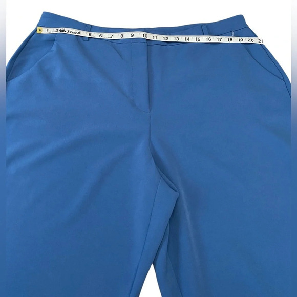 NWOT Lily Morgan, Chic Plus-Size  Blue Trousers, 1X - Picture 5 of 9